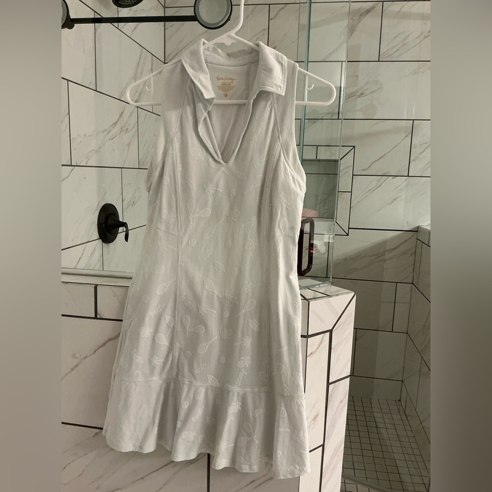 Super cute white Lilly Pulitzer tennis dress.